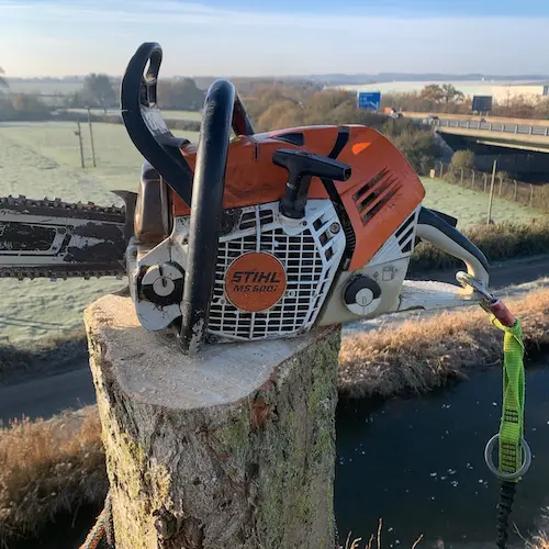 Treetop shot of a removal